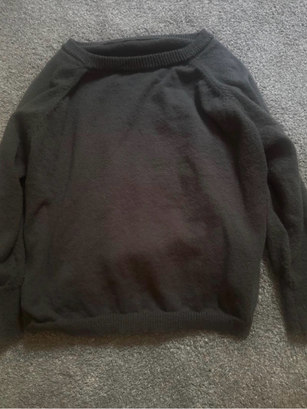 Women’s Black Crewneck Sweater and Sweatpants Set